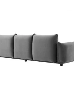 Modway Copious Performance Velvet Sofa Gray