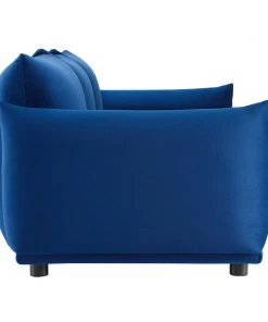 Modway Copious Performance Velvet Sofa Navy
