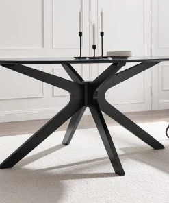 Modway Traverse 63" Oval Dining Table Black Black Dining Tables 12 Modway Traverse 63