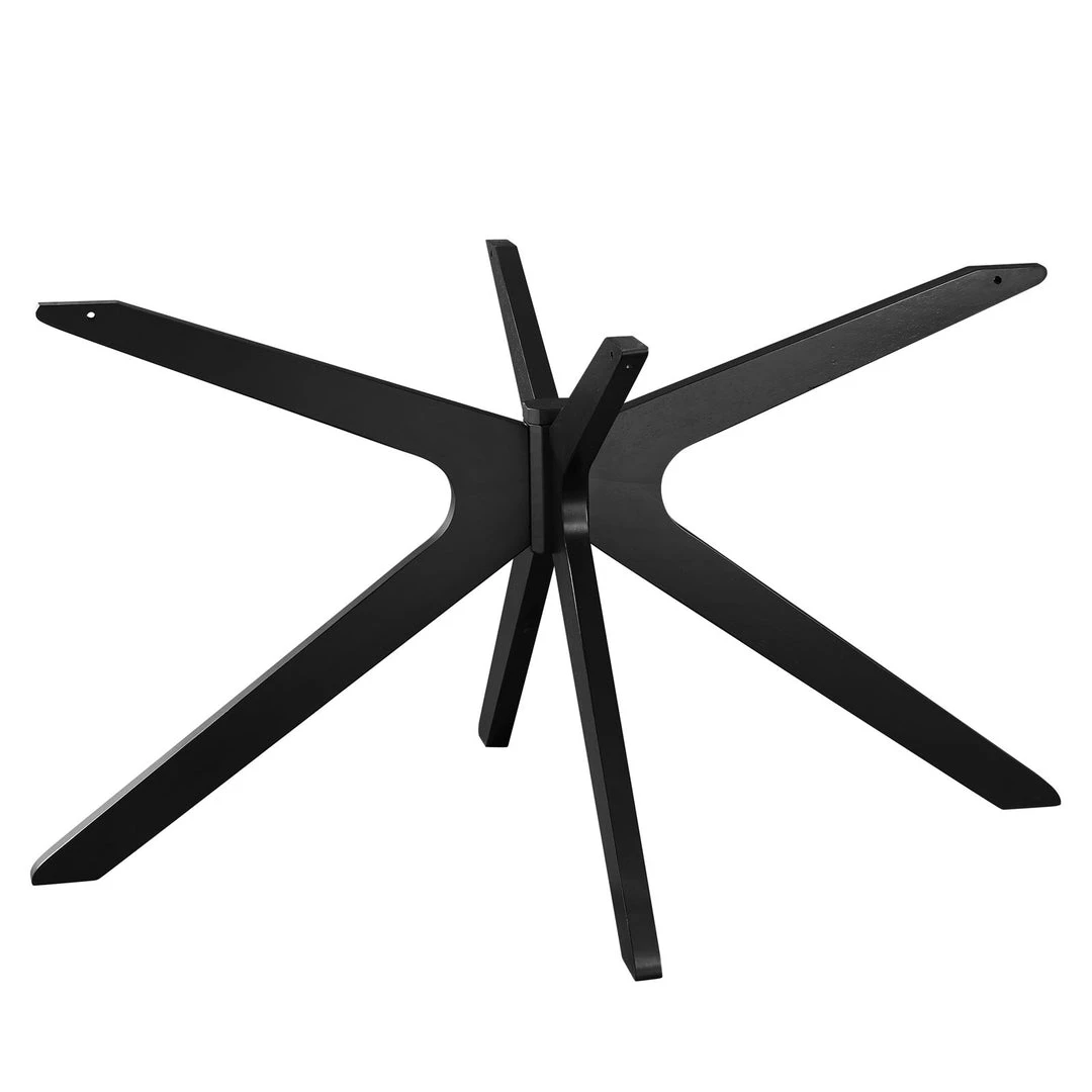 Modway Traverse 71" Oval Dining Table Black Black 2 Modway Traverse 71" Oval Dining Table Black Black