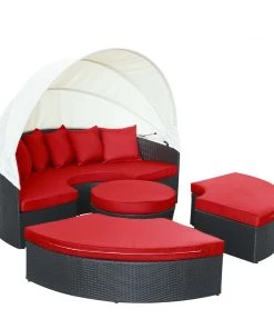 Modway Quest Canopy Outdoor Patio Daybed Espresso Red Outdoor Daybeds 17 Modway Quest Canopy Outdoor Patio Daybed Espresso Red Outdoor Daybeds