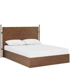 Modway Kali Wood Queen Platform Bed Walnut