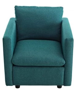 Modway Activate Upholstered Fabric Armchair Teal 18 Modway Activate Upholstered Fabric Armchair Teal