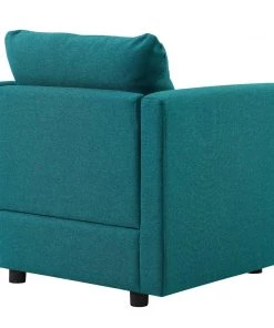 Modway Activate Upholstered Fabric Armchair Teal 12 Modway Activate Upholstered Fabric Armchair Teal