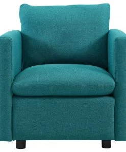 Modway Activate Upholstered Fabric Armchair Teal 13 Modway Activate Upholstered Fabric Armchair Teal