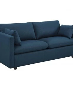 Modway Activate Upholstered Fabric Sofa Azure