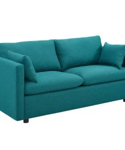 Modway Activate Upholstered Fabric Sofa Teal