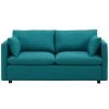 Modway Activate Upholstered Fabric Sofa Teal