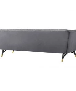 Modway Adept Performance Velvet Sofa Gray