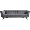 Modway Adept Performance Velvet Sofa Gray