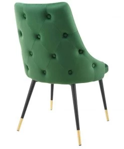 Modway Adorn Dining Side Chair Performance Velvet Set Of 2 Emerald