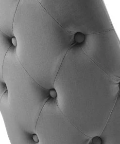 Modway Dining Chairs Adorn Dining Side Chair Performance Velvet Set Of 2 Gray