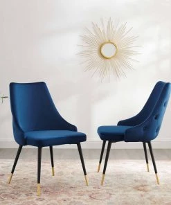 Modway Dining Chairs Adorn Dining Side Chair Performance Velvet Set Of 2 Navy 14 Modway Dining Chairs Adorn Dining Side Chair Performance Velvet Set Of 2 Navy