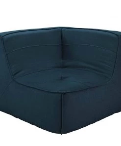 Modway Sectionals Align Upholstered Fabric Corner Sofa Azure