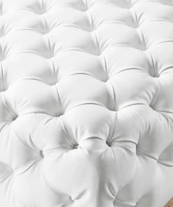 Modway Ottomans Amour Tufted Button Large Square Faux Leather Ottoman White 11 Modway Ottomans Amour Tufted Button Large Square Faux Leather Ottoman White
