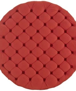 Modway Ottomans Amour Upholstered Fabric Ottoman Atomic Red
