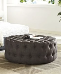 Modway Amour Upholstered Fabric Ottoman Brown 10 Modway Amour Upholstered Fabric Ottoman Brown