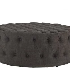 Modway Amour Upholstered Fabric Ottoman Brown