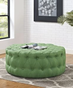 Modway Ottomans Amour Upholstered Fabric Ottoman Kelly Green 9 Modway Ottomans Amour Upholstered Fabric Ottoman Kelly Green