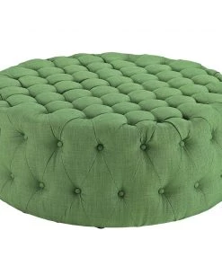 Modway Ottomans Amour Upholstered Fabric Ottoman Kelly Green