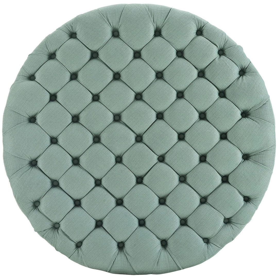 Modway Amour Upholstered Fabric Ottoman Laguna 3 Modway Amour Upholstered Fabric Ottoman Laguna