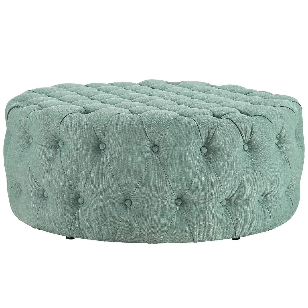 Modway Amour Upholstered Fabric Ottoman Laguna 2 Modway Amour Upholstered Fabric Ottoman Laguna