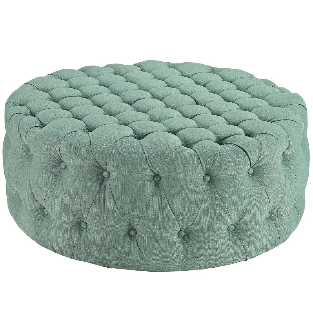 Modway Amour Upholstered Fabric Ottoman Laguna 1 Modway Amour Upholstered Fabric Ottoman Laguna