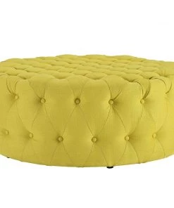 Modway Ottomans Amour Upholstered Fabric Ottoman Sunny
