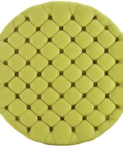 Modway Ottomans Amour Upholstered Fabric Ottoman Wheatgrass