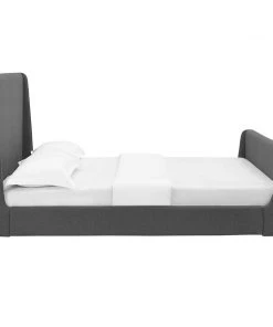 Modway Beds Aubree Queen Upholstered Fabric Sleigh Platform Bed Gray 8 Modway Beds Aubree Queen Upholstered Fabric Sleigh Platform Bed Gray