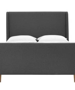 Modway Beds Aubree Queen Upholstered Fabric Sleigh Platform Bed Gray 9 Modway Beds Aubree Queen Upholstered Fabric Sleigh Platform Bed Gray