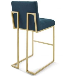 Modway Stools Baron Bar Stool Faux Leather Set Of 2 White