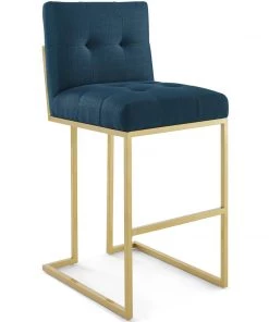 Modway Stools Baron Bar Stool Faux Leather Set Of 2 White