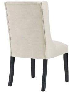 Modway Baronet Dining Chair Fabric Set Of 4 Beige