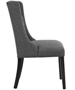 Modway Baronet Dining Chair Fabric Set Of 4 Gray 7 Modway Baronet Dining Chair Fabric Set Of 4 Gray