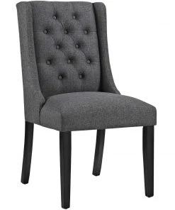Modway Baronet Dining Chair Fabric Set Of 4 Gray