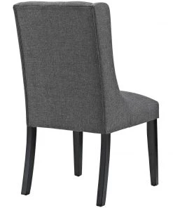 Modway Baronet Dining Chair Fabric Set Of 4 Gray 8 Modway Baronet Dining Chair Fabric Set Of 4 Gray