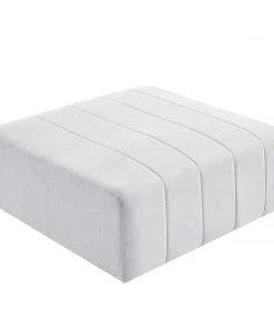 Modway Ottomans Bartlett Upholstered Fabric Ottoman Ivory