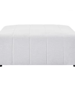 Modway Ottomans Bartlett Upholstered Fabric Ottoman Ivory