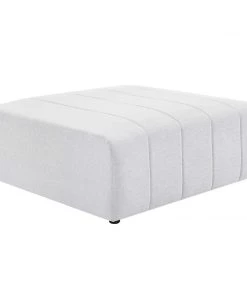 Modway Ottomans Bartlett Upholstered Fabric Ottoman Ivory