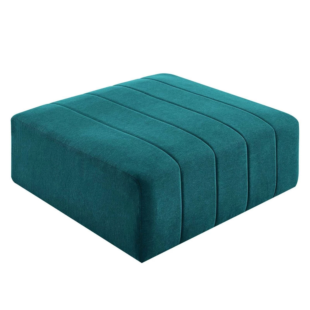 Modway Ottomans Bartlett Upholstered Fabric Ottoman Teal 2 Modway Ottomans Bartlett Upholstered Fabric Ottoman Teal