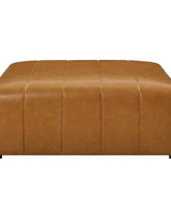 Modway Bartlett Vegan Leather Ottoman Tan
