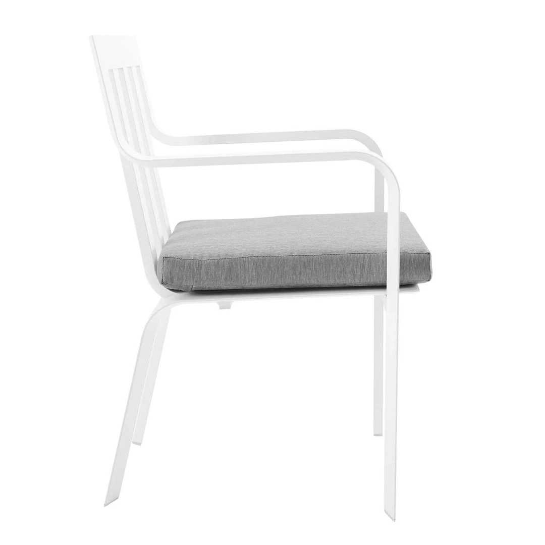 Modway Baxley Outdoor Patio Aluminum Armchair Set Of 2 White Gray Armchair Sets 3 Modway Baxley Outdoor Patio Aluminum Armchair Set Of 2 White Gray Armchair Sets
