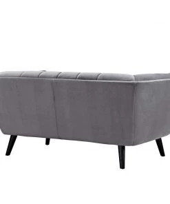 Modway Bestow Performance Velvet Loveseat Gray