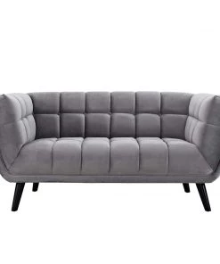 Modway Bestow Performance Velvet Loveseat Gray 7 Modway Bestow Performance Velvet Loveseat Gray