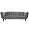 Modway Bestow Performance Velvet Sofa Gray