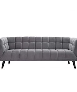 Modway Bestow Performance Velvet Sofa Gray