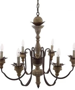 Modway Bountiful Vintage French Pendant Ceiling Light Candelabra Chandelier