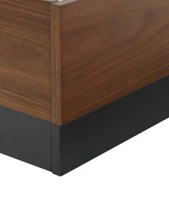 Modway Caima Queen Platform Bed Walnut Beds