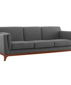 Modway Chance Upholstered Fabric Sofa Gray SOFAS